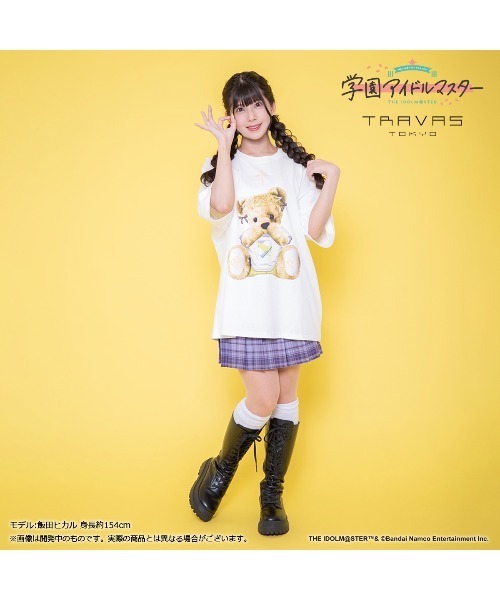 学マス　TRAVAS TOKYO 藤田ことね Tシャツ 学園アイドルマスター』藤田ことね×TRAVAS TOKYO Tシャツ ブラック