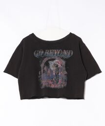 PAGEBOY | ルーズネックミニウラケロックTシャツ(Tシャツ/カットソー)
