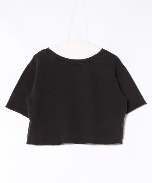 PAGEBOY(ページボーイ)の「ルーズネックミニウラケロックTシャツ(Tシャツ/カットソー・レディース・チャコールグレー/ベージュ系その他/グリーン系その他2・FREE)」の4枚目の写真