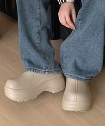 らく盛れ厚底クロッグサンダル