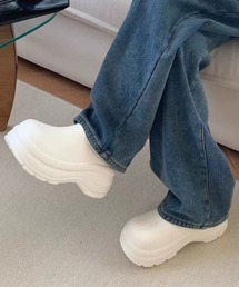 らく盛れ厚底クロッグサンダル