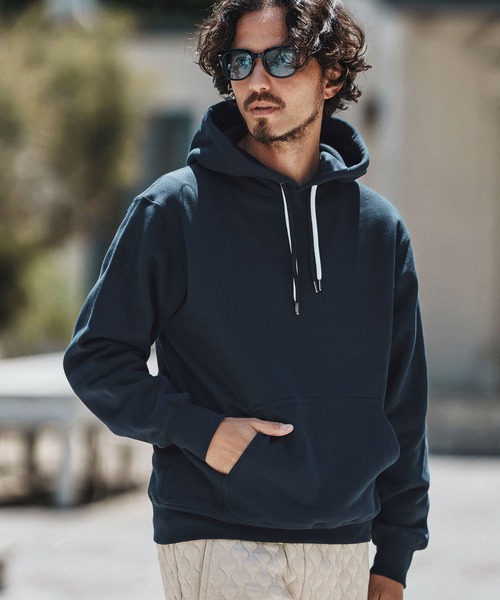 felkod(フィルコッド)の「mpa3836- Double Embroidery Arrangement Parka パーカー(パーカー・メンズ・ブラック/ホワイト/ネイビー・S/M/L/XL)」の4枚目の写真