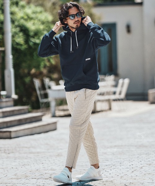 felkod(フィルコッド)の「mpa3836- Double Embroidery Arrangement Parka パーカー(パーカー・メンズ・ブラック/ホワイト/ネイビー・S/M/L/XL)」の6枚目の写真