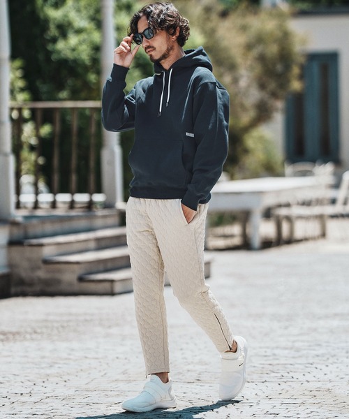 felkod(フィルコッド)の「mpa3836- Double Embroidery Arrangement Parka パーカー(パーカー・メンズ・ブラック/ホワイト/ネイビー・S/M/L/XL)」の7枚目の写真