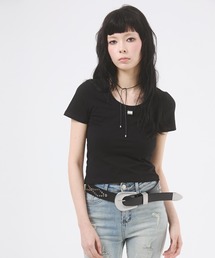d.i.a トップス ショート丈 セール】ショート丈メッシュニットトップス（Tシャツ/カットソー
