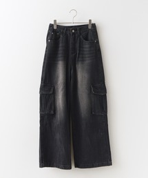 Chick | Vintage Like Denim Cargo Pants / ヴィンテージ風デニムカーゴパンツ(デニムパンツ)