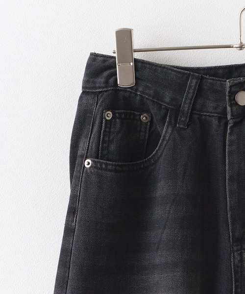 Chick（チック）の「Vintage Like Denim Cargo Pants / ヴィンテージ風デニムカーゴパンツ（デニムパンツ・レディース・ブラック/ブルー・L/M）」の13枚目の写真