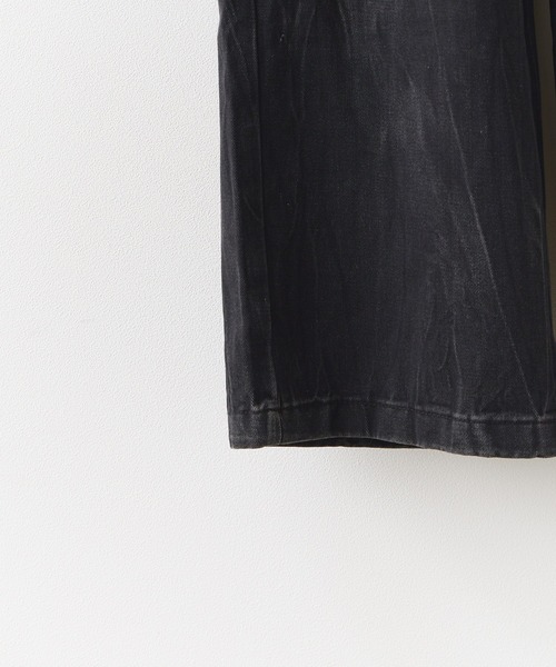 Chick（チック）の「Vintage Like Denim Cargo Pants / ヴィンテージ風デニムカーゴパンツ（デニムパンツ・レディース・ブラック/ブルー・L/M）」の16枚目の写真