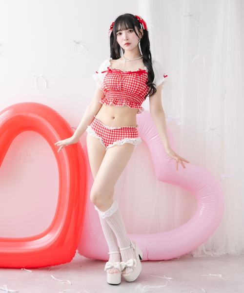 6wayフリルリボン水着（水着）｜DearMyLove（ディアマイラブ）の