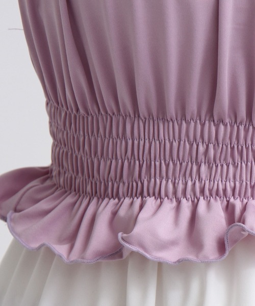 DearMyLove（ディアマイラブ）の「6wayフリルリボン水着（水着・レディース・サックスブルー/ベビーピンク/ブラック/ラベンダー/チェック/レッド・MEDIUM/LARGE/LL）」の20枚目の写真