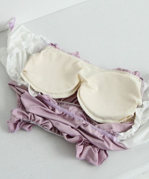 DearMyLove（ディアマイラブ）の「6wayフリルリボン水着（水着・レディース・サックスブルー/ベビーピンク/ブラック/ラベンダー/チェック/レッド・MEDIUM/LARGE/LL）」の21枚目の写真