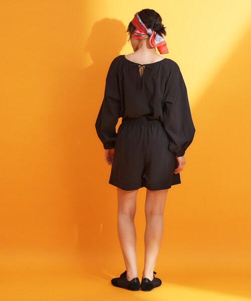 THE SHOP TK (ザ ショップ ティーケー )の「【mizugiwa/ラッシュガード】ショートパンツ/セットアップ可/接触冷感/UVケア/洗濯機OK(その他パンツ・レディース・ブラック/カーキ・12/13)」の4枚目の写真