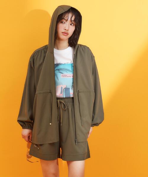 THE SHOP TK (ザ ショップ ティーケー )の「【mizugiwa/ラッシュガード】ショートパンツ/セットアップ可/接触冷感/UVケア/洗濯機OK(その他パンツ・レディース・ブラック/カーキ・12/13)」の12枚目の写真