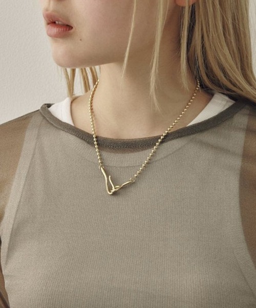 GOLDY(ゴールディ)の「【GOLDY】アレルギー対応 ステンレスボールチェーンネックレス 3250251(ネックレス・レディース・ゴールド/シルバー・FREE)」の9枚目の写真