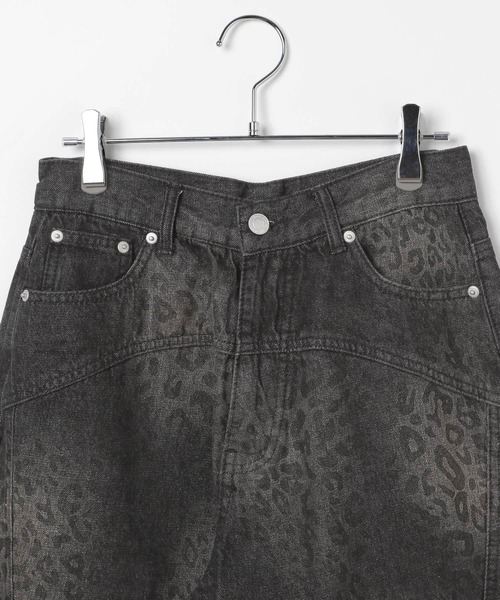 3.3 Field Trip （3.3フィールドトリップ）の「3.3 Field Trip／レオパードパンツ（デニムパンツ・レディース・ネイビー/ブラック・MEDIUM/SMALL）」の20枚目の写真