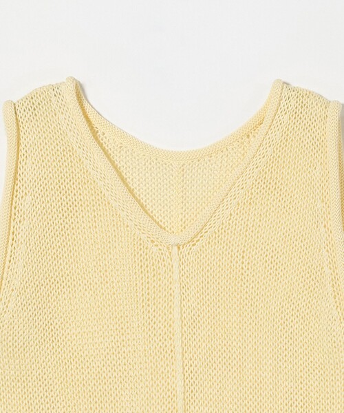 23ss INSCRIRE アンスクリア　コットンVネックノースリーブニット INSCRIRE（アンスクリア）の「【INSCRIRE/アンスクリア】Cotton