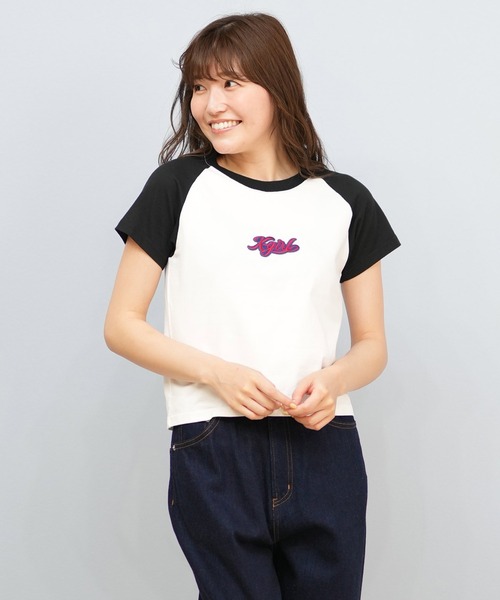X-GIRL/エックスガール ショート丈Tシャツ 105242011039（T