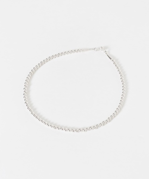 ERICKA NICOLAS BEGAY（エリッカ ニコラス ビゲイ）の「ERICKA NICOLAS BEGAY　Plain Design Necklace 5mm（ネックレス・レディース・シルバー・45）」の2枚目の写真