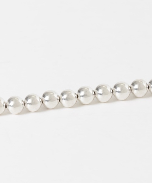 ERICKA NICOLAS BEGAY（エリッカ ニコラス ビゲイ）の「ERICKA NICOLAS BEGAY　Plain Design Necklace 5mm（ネックレス・レディース・シルバー・45）」の4枚目の写真