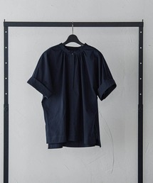 【WEB限定】ライクアウーヴンバンドカラーブラウス≪洗濯機で洗える≫