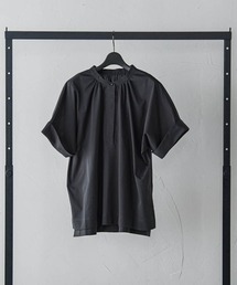 【WEB限定】ライクアウーヴンバンドカラーブラウス≪洗濯機で洗える≫