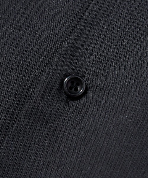 Noen(ノエン)の「リネンライクオープンカラーシャツ(シャツ/ブラウス・メンズ・ホワイト/ブラック・MEDIUM/LARGE)」の14枚目の写真