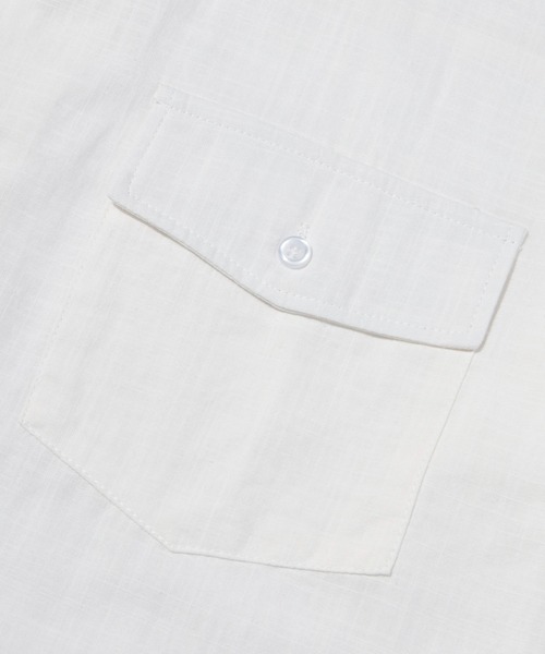 Noen(ノエン)の「リネンライクオープンカラーシャツ(シャツ/ブラウス・メンズ・ホワイト/ブラック・MEDIUM/LARGE)」の10枚目の写真