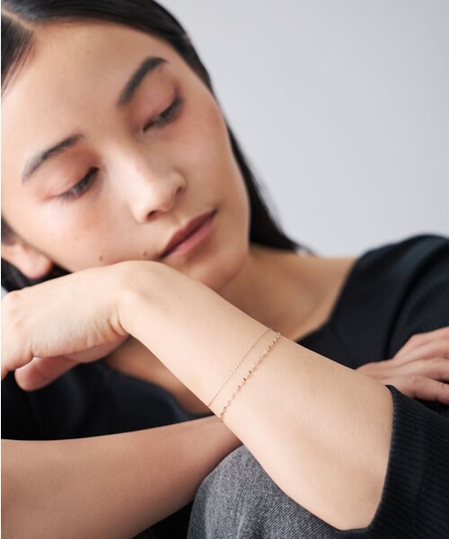 Jouete（ジュエッテ）の「○[サマーピンク] ブレスレット レイヤード（ブレスレット・レディース・ピンクゴールド・FREE）」の4枚目の写真