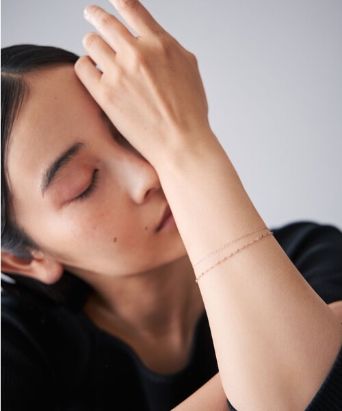 Jouete（ジュエッテ）の「○[サマーピンク] ブレスレット レイヤード（ブレスレット・レディース・ピンクゴールド・FREE）」の5枚目の写真