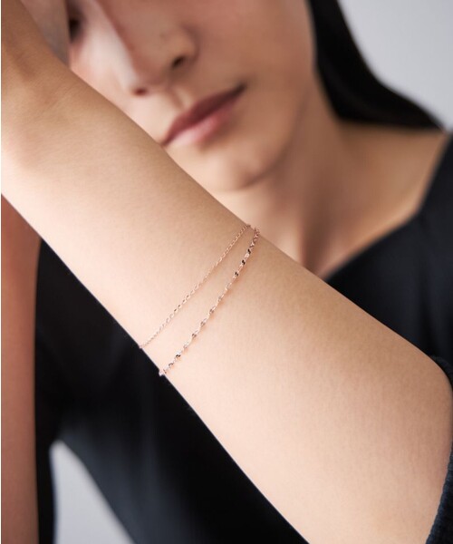 Jouete（ジュエッテ）の「○[サマーピンク] ブレスレット レイヤード（ブレスレット・レディース・ピンクゴールド・FREE）」の8枚目の写真