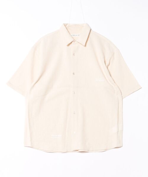 ADAM ET ROPE'(アダムエロペ)の「ウーブンコットンリラックスシャツ(シャツ/ブラウス・メンズ・オフホワイト/チャコールグレー・LL/M/L)」の12枚目の写真