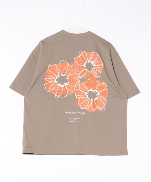 SUPERTHANKS(スーパーサンクス)の「【SUPERTHANKS】ST252CS05 Bic flower S/S T-shirt(Tシャツ/カットソー・メンズ・カーキ・M/L/S)」の2枚目の写真