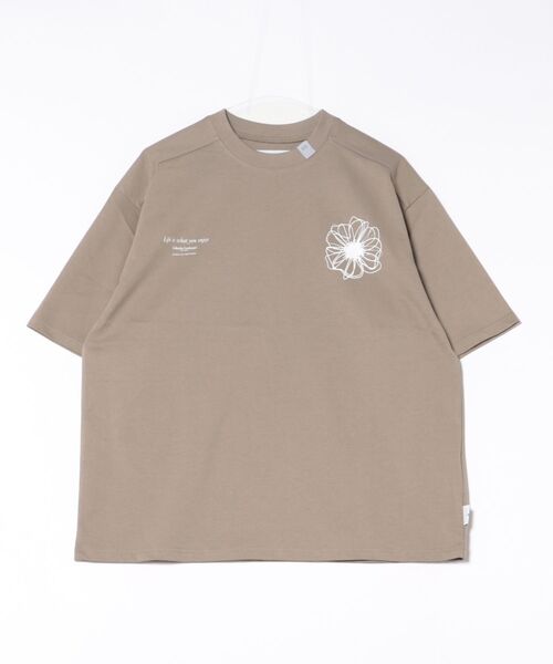 SUPERTHANKS(スーパーサンクス)の「【SUPERTHANKS】ST252CS05 Bic flower S/S T-shirt(Tシャツ/カットソー・メンズ・カーキ・M/L/S)」の3枚目の写真