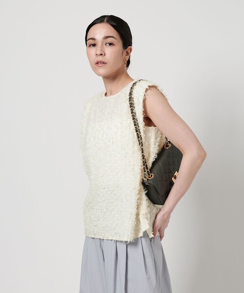 BEAUTY&YOUTH フリンジノースリーブトップス BEAUTY&YOUTH UNITED ARROWS（ビューティーアンドユース