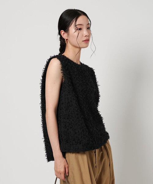 BEAUTY&YOUTH フリンジノースリーブトップス BEAUTY&YOUTH UNITED ARROWS（ビューティーアンドユース