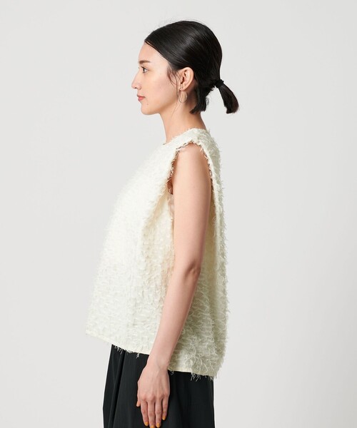 BEAUTY&YOUTH フリンジノースリーブトップス BEAUTY&YOUTH UNITED ARROWS（ビューティーアンドユース