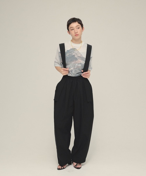 eL（エル）の「【eL】Big Balloon Belt Pants/575689（その他パンツ・レディース・ネイビー/ブラック・FREE）」の21枚目の写真