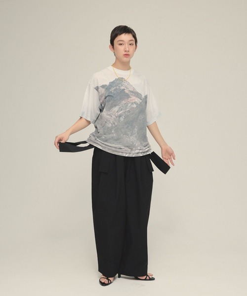 eL（エル）の「【eL】Big Balloon Belt Pants/575689（その他パンツ・レディース・ネイビー/ブラック・FREE）」の16枚目の写真