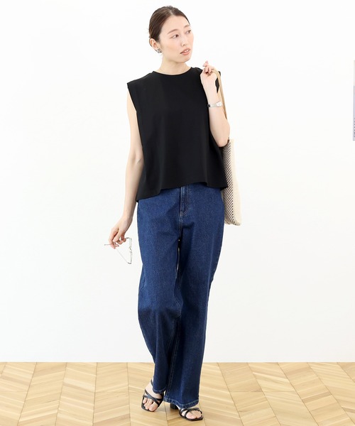 Aletta vita（アレッタビータ）の「ソロナタックスリーブプルオーバー（Tシャツ/カットソー・レディース・ブラック/グレイッシュベージュ/オフホワイト・M）」の19枚目の写真