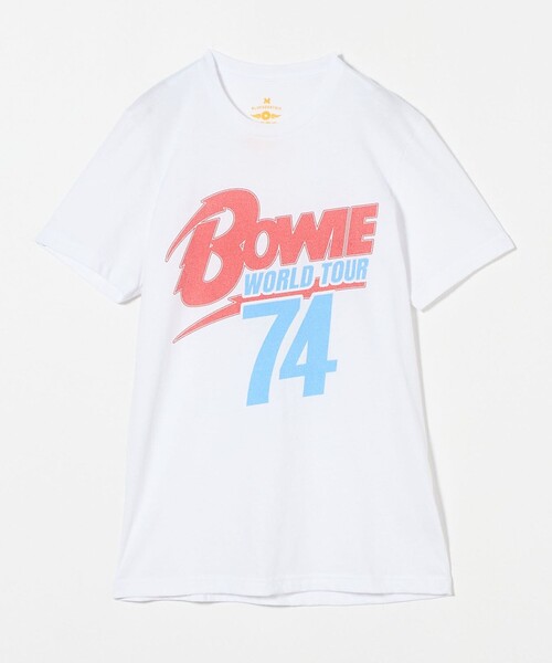 tシャツ 「BLUESCENTRIC」D BOWIE TOUR74 Tシャツ レディース BLUESCENTRIC＞D BOWIE WTUOR74 Tシャツ（Tシャツ/カットソー