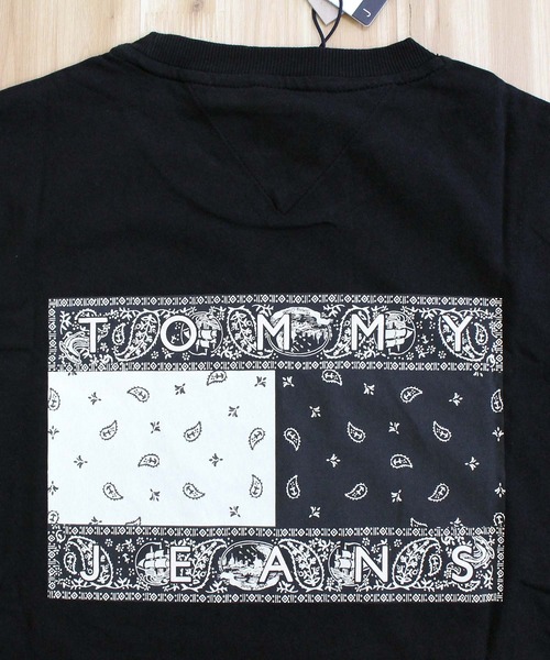 TOMMY HILFIGER(トミーヒルフィガー)の「TJM ペイズリーフラッグバックプリントTシャツ TJM REG PAISLEY FLAG TEE EXT(Tシャツ/カットソー・メンズ・ホワイト/ブラック・XL/L/M)」の12枚目の写真