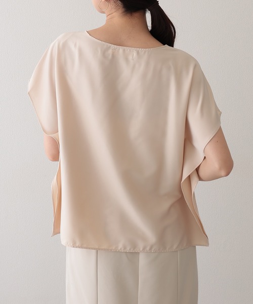 Lace Ladies（レースレディース）の「ソリッドカラー クルーネック オーバーサイズ ドルマンスリーブ プルオーバー（Tシャツ/カットソー・レディース・ピンク/アイボリー・M/XL）」の14枚目の写真