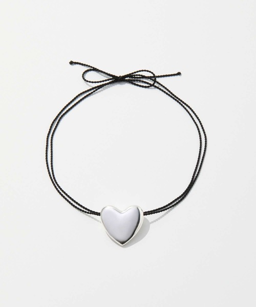 ANNIKA INEZ（アニカイネズ）の「ANNIKA INEZ Heart Necklace, Lrg アニカ イネズ ハート ネックレス（ネックレス・レディース・シルバー・FREE）」の5枚目の写真