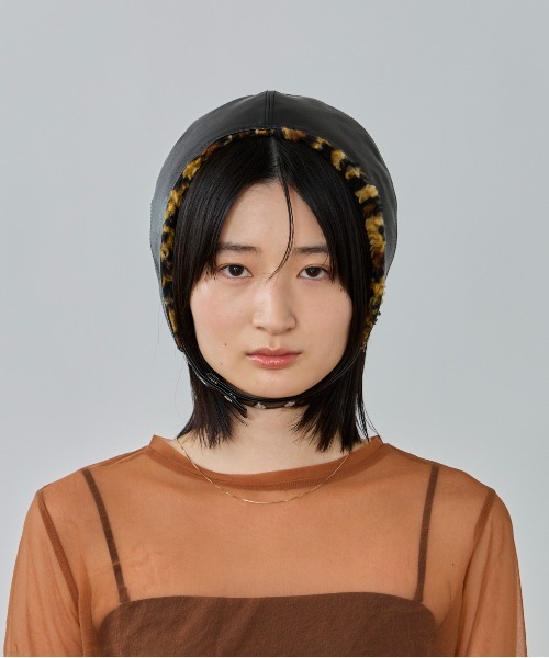 OVERRIDE（オーバーライド）の「OVERRIDE  BOA FK LEATHER HEADMUFF SG / オーバーライド（ハット・レディース・ブラウン/ブラック/ライトベージュ・57~59cm）」の20枚目の写真