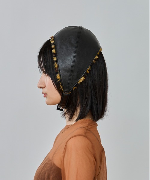 OVERRIDE（オーバーライド）の「OVERRIDE  BOA FK LEATHER HEADMUFF SG / オーバーライド（ハット・レディース・ブラウン/ブラック/ライトベージュ・57~59cm）」の21枚目の写真
