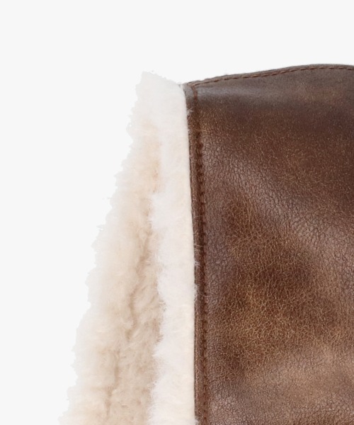 OVERRIDE（オーバーライド）の「OVERRIDE  BOA FK LEATHER HEADMUFF SG / オーバーライド（ハット・レディース・ブラウン/ブラック/ライトベージュ・57~59cm）」の11枚目の写真
