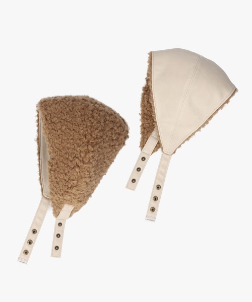 OVERRIDE（オーバーライド）の「OVERRIDE  BOA FK LEATHER HEADMUFF SG / オーバーライド（ハット・レディース・ブラウン/ブラック/ライトベージュ・57~59cm）」の12枚目の写真