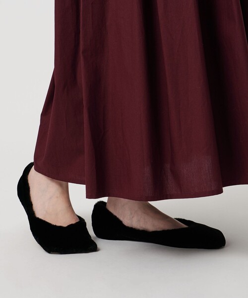 Pippichic（ピッピシック）の「【別注】＜PIPPICHIC＞LINDA フェイクファー フラットシューズ（その他シューズ・レディース・ブラック・36h/37/36/38/37h）」の3枚目の写真