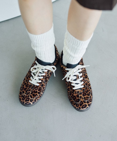 LEPSIM(レプシィム)の「ローテクスニーカー 578009(スニーカー・レディース・ダークブラウン/グリーン/レオパード・MEDIUM/LARGE)」の3枚目の写真