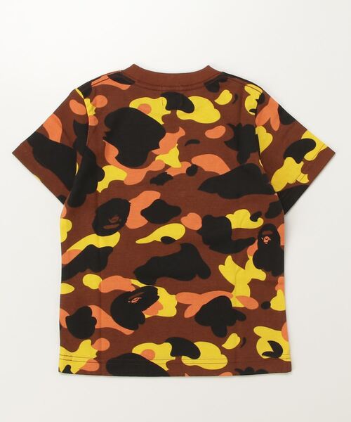 A BATHING APE(アベイシングエイプ)の「1ST CAMO COLLEGE TEE(Tシャツ/カットソー・キッズ・オレンジ/イエロー/グリーン・130/140/110/100/120)」の4枚目の写真